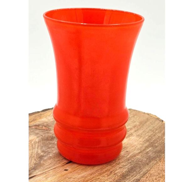 VINTAGE Anchor Hocking Rainbow Tumbler Drinking Glass Orange - Picture 2 of 4